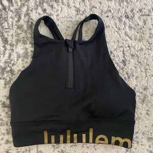 Lululemon Energy Bra High Neck Long Line Zip Special Edition.